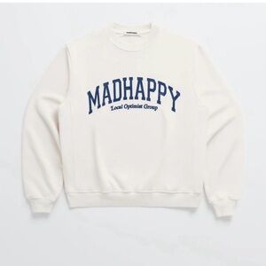 Madhappy White Crewneck Sweatshirt